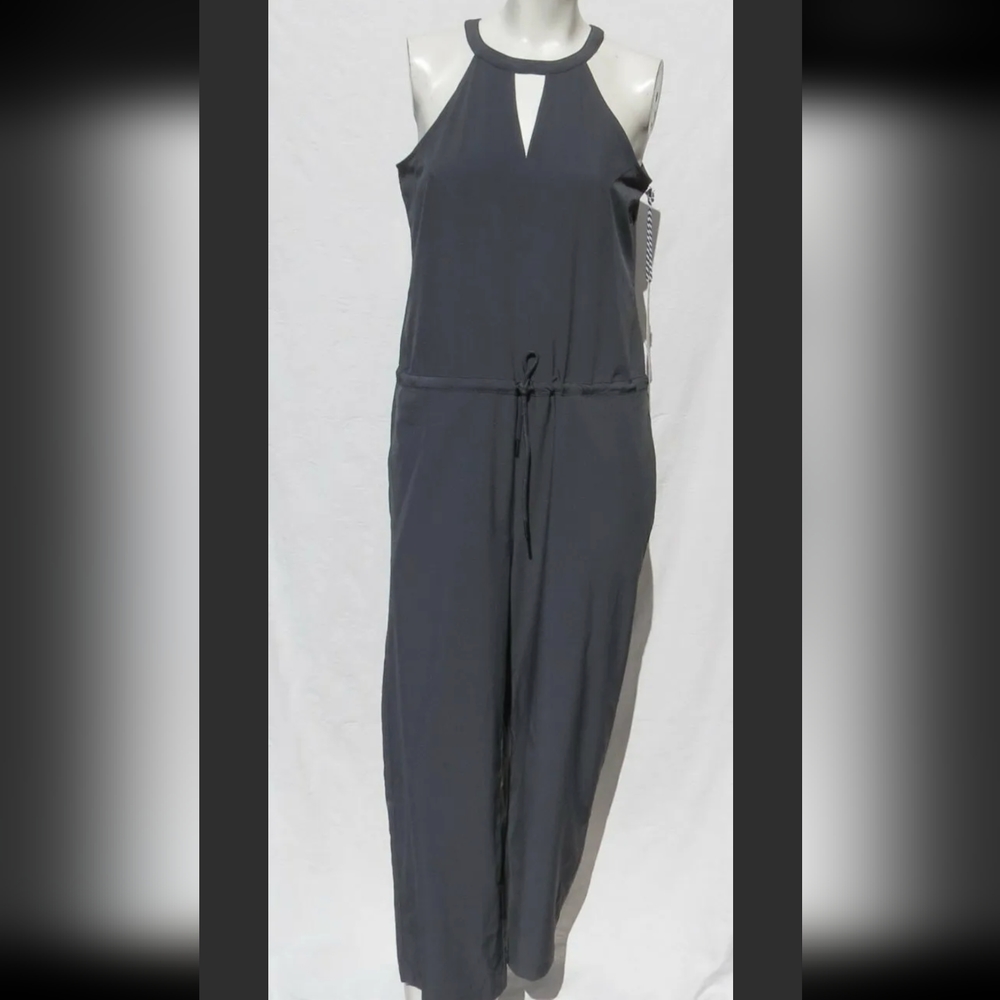 KYODAN OUTDOOR Women’s Gray Stretch Woven Jumpsuit Cropped Pants US